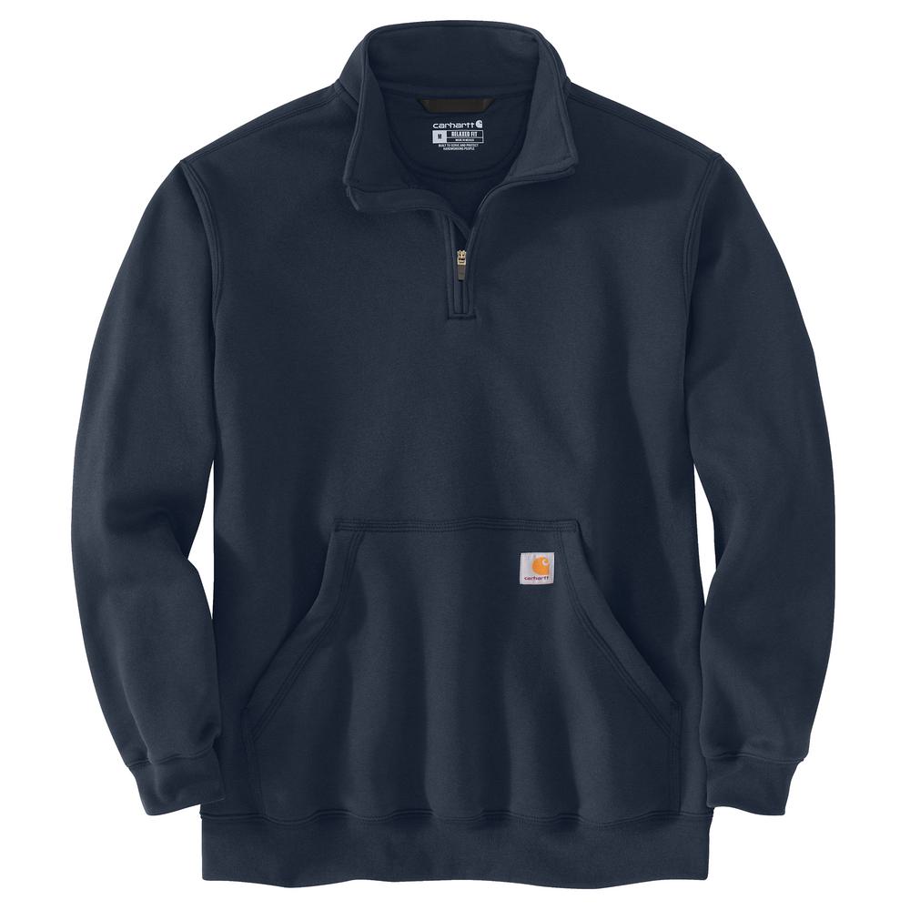 105294 - Carhartt Loose Fit Midweight 1/4 Zip Mock Neck Sweatshirt (Stocked In USA)*