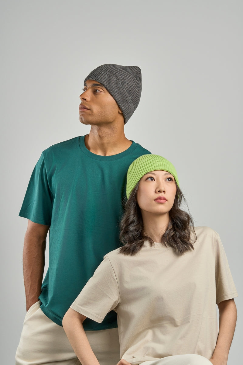 ANDY Atlantis Fine Rib Knit Beanie with Cuff (Stocked In Canada)