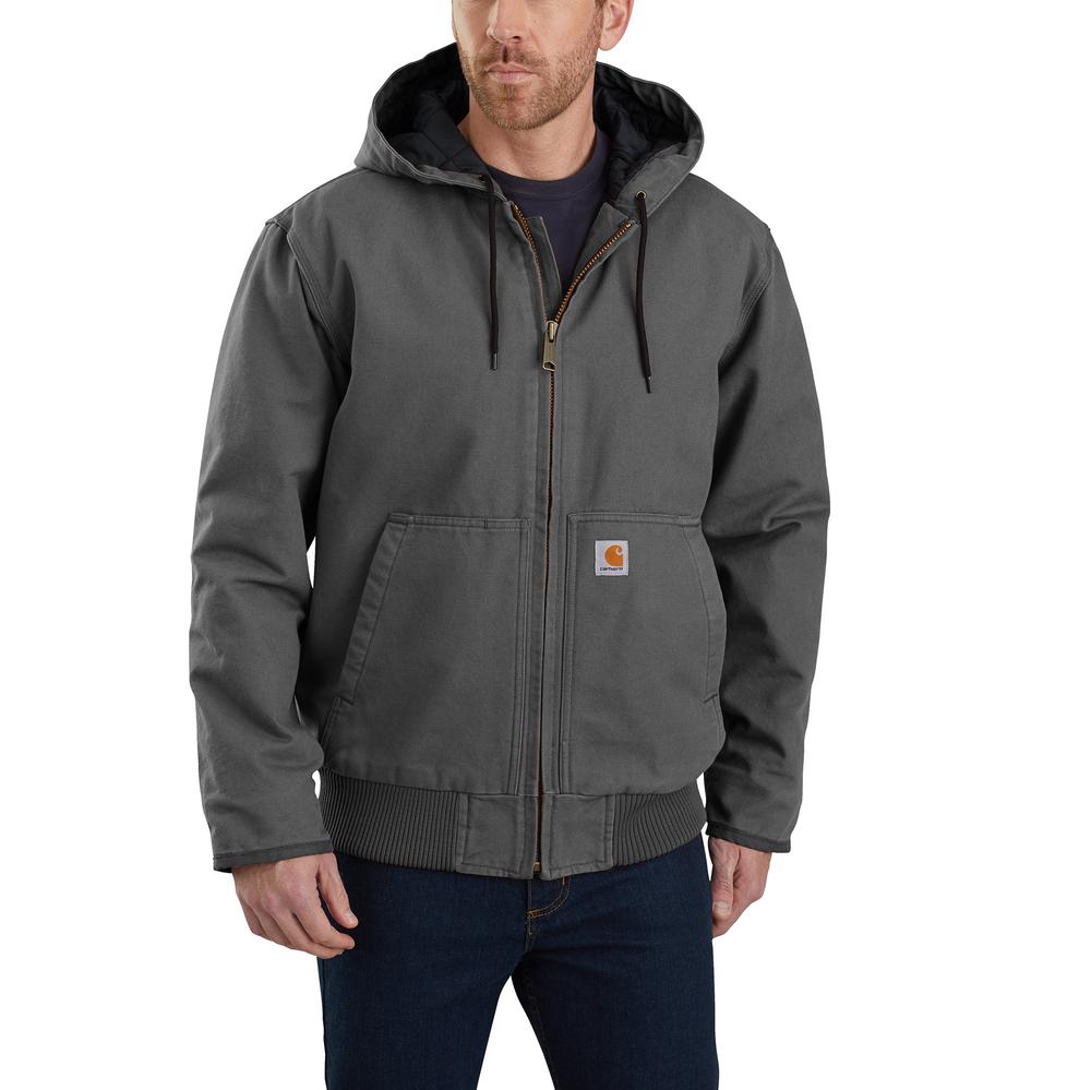 104050 - Carhartt Loose Fit Washed Duck Quilt Lined Active Jac (Stocked In USA)*