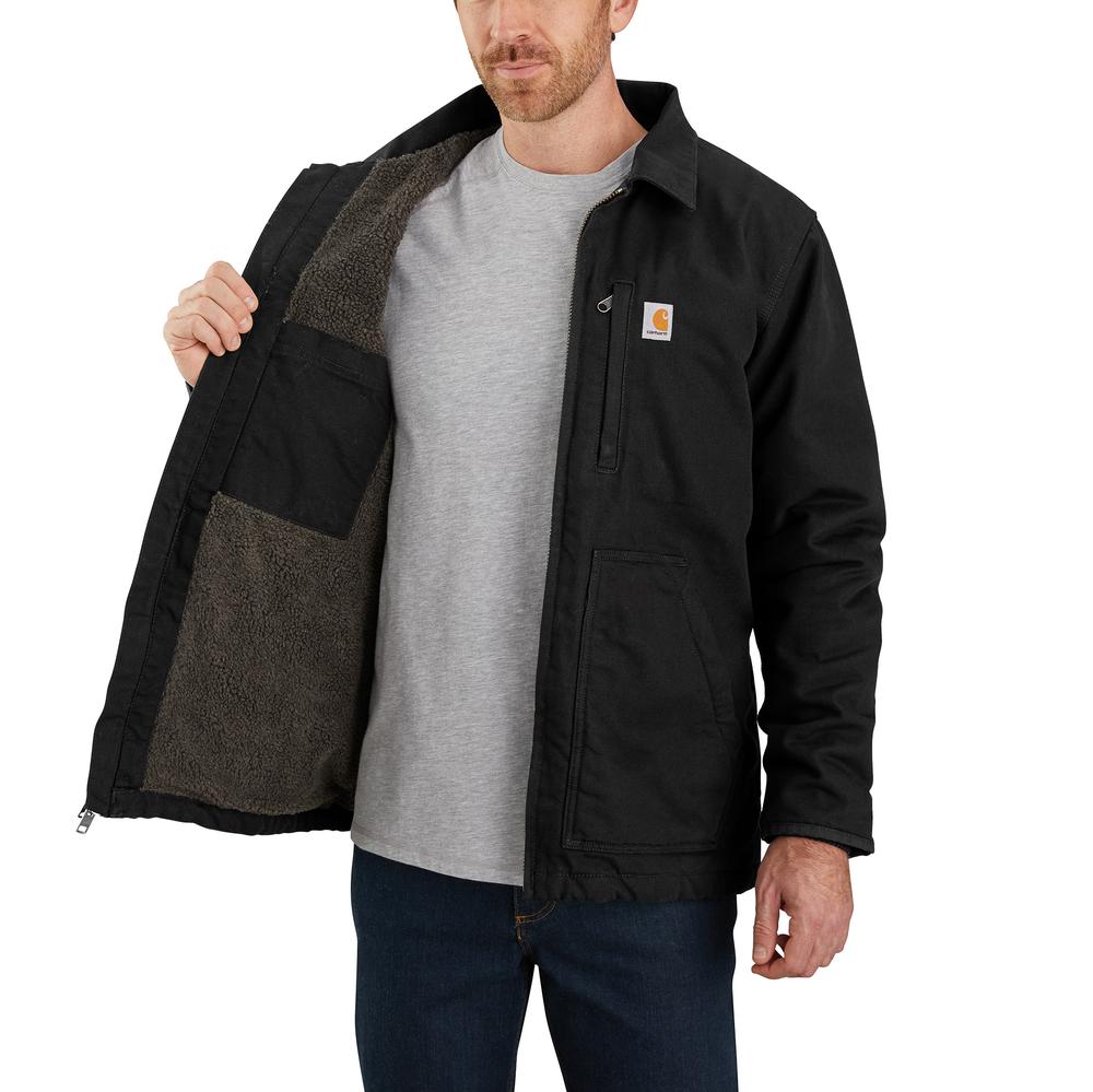 104293 - Carhartt Loose Fit Washed Duck Sherpa Lined Coat (Stocked In Canada)*