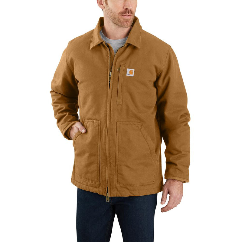 104293 - Carhartt Loose Fit Washed Duck Sherpa Lined Coat (Stocked in Canada)