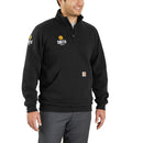 105294 - Carhartt Loose Fit Midweight 1/4 Zip Mock Neck Sweatshirt (Stocked In USA)