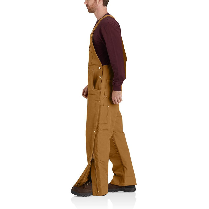 106672 - Carhartt Men's Loose Fit Firm Duck Insulated Bib Overall (Stocked In USA)