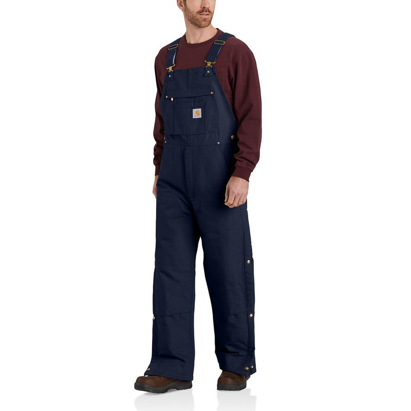 106672 - Carhartt Men's Loose Fit Firm Duck Insulated Bib Overall (Stocked In USA)