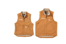 104224 - Carhartt Women's Loose Fit Washed Duck Sherpa Lined Mock Neck Vest (Stocked In Canada)