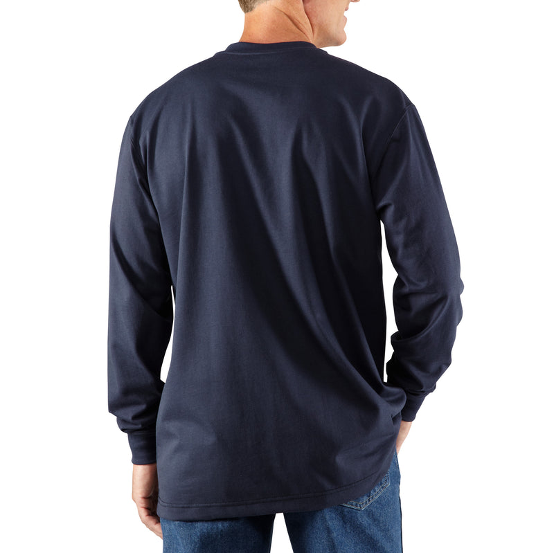 100237 - Carhartt FR Force Cotton Long-Sleeve Henley (Stocked in USA)