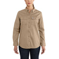 102459 - Carhartt Women's Flame Resistant Relaxed Fit Rugged Flex Twill Shirt (Stocked In USA)