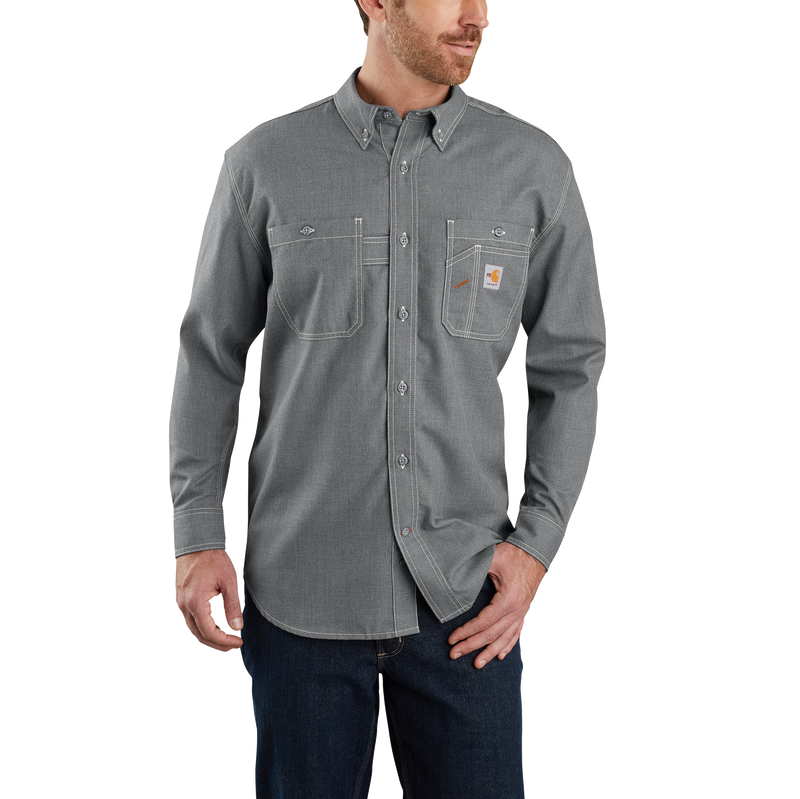 104138 - Carhartt FR Force Original Fit Lightweight Long Sleeve Button Shirt (Stocked in USA)
