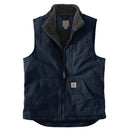 104277- Carhartt Washed Duck Sherpa Lined Mock Neck Vest (Stocked In USA)