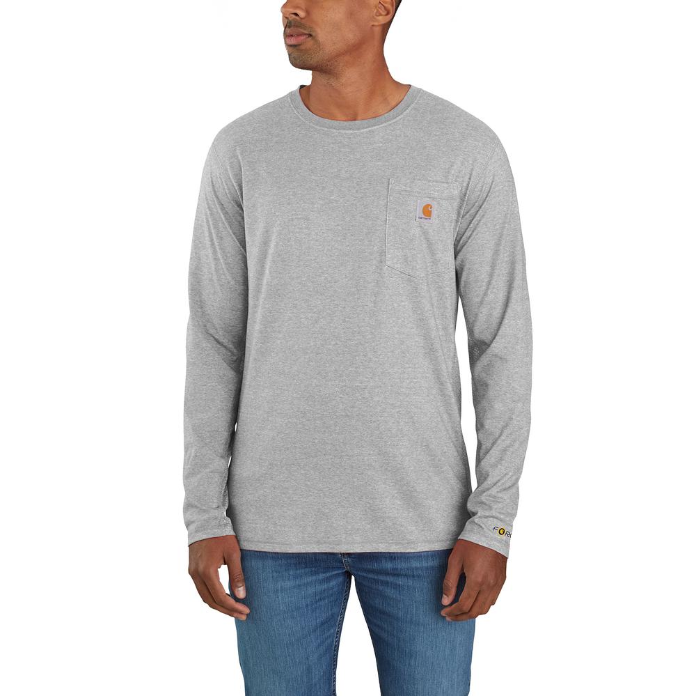 106656 - Carhartt FORCE Relaxed Fit Midweight Long-Sleeve Pocket T-Shirt (Stocked In USA)*