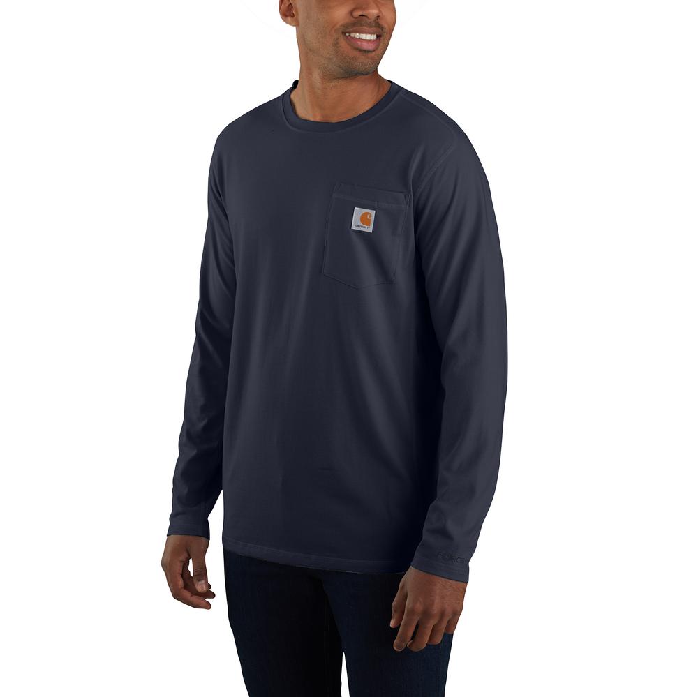 106656 - Carhartt FORCE Relaxed Fit Midweight Long-Sleeve Pocket T-Shirt (Stocked In USA)*