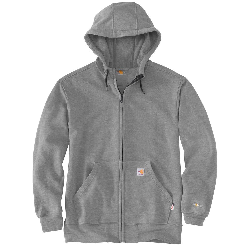 104982 - Carhartt Flame Resistant Force Original Fit Midweight Hooded Zip Front Sweatshirt (Stocked In USA)