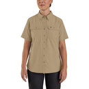 105537 - Carhartt Women's Force Relaxed Fit Lightweight Short-Sleeve Button Down Shirt (Stocked In USA)