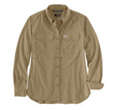 105538 - Carhartt Women's Force Relaxed Fit Lightweight Long-Sleeve Button Down Shirt (Stocked In USA)